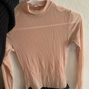 Urban Outfitters Sheer Pink Body Suite
